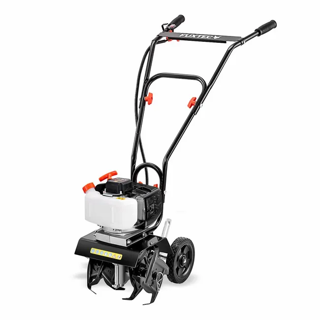 FUXTEC FX-AF152 Fraiseuse agricole, motoculteur - moteur 2 temps et largeur 23 cm, 51,6 ccm, profondeur de fraisage 70mm - seulement 14kg