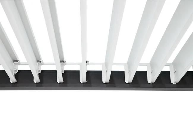 Pergola bioclimatique autoportante Prima, aluminium gris anthracite 12m² – Image 3