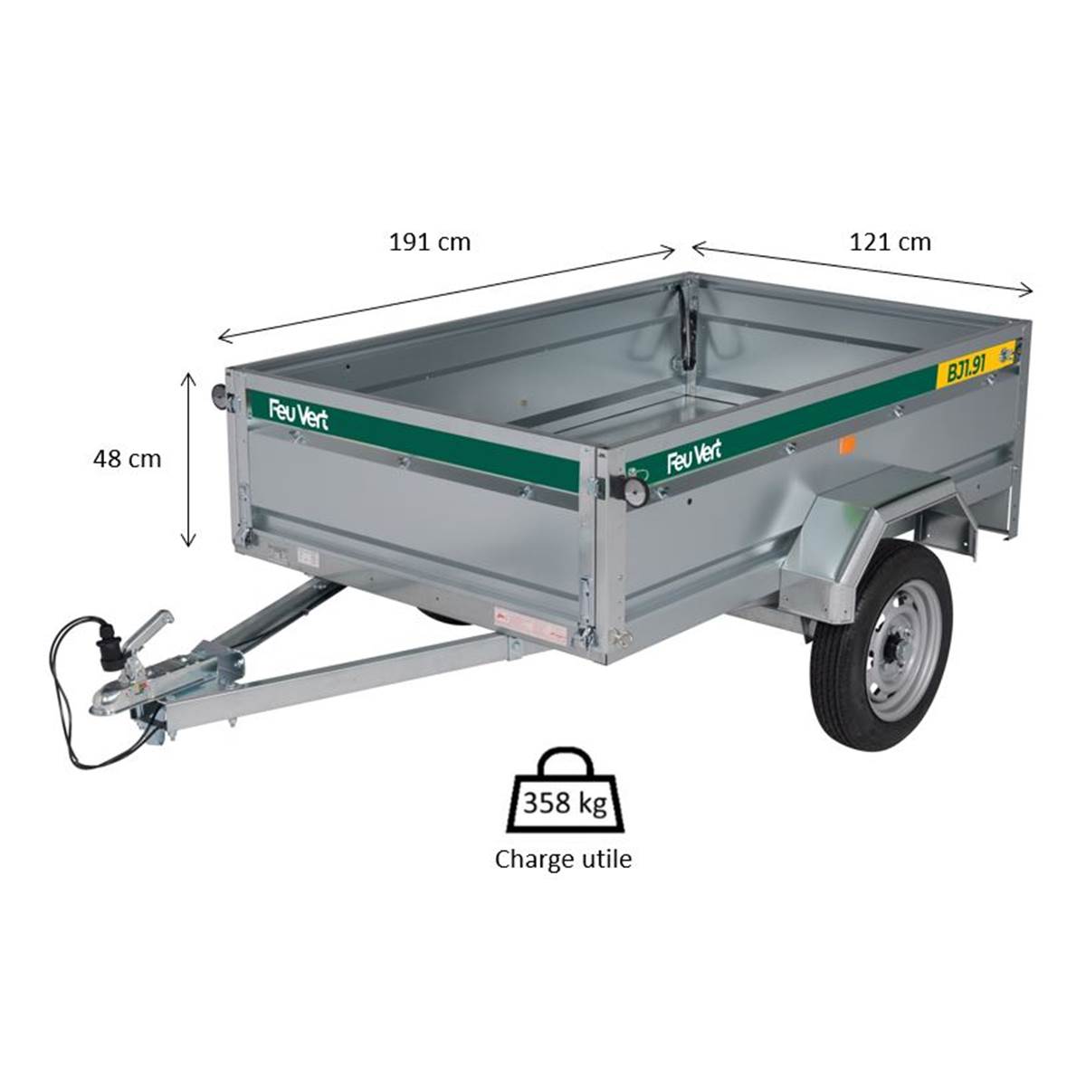Remorque FEU VERT BJ1.91 – Image 2