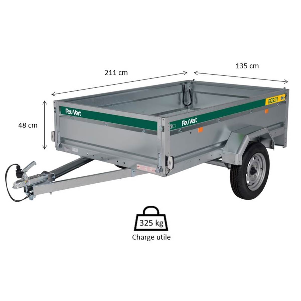 Remorque FEU VERT BJ2.11 – Image 2