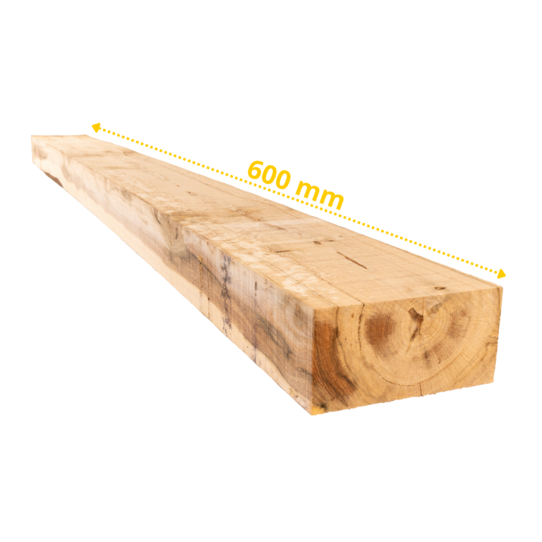 40 traverses en chêne 60 x 20 x 10 cm (Non traité) – Image 2