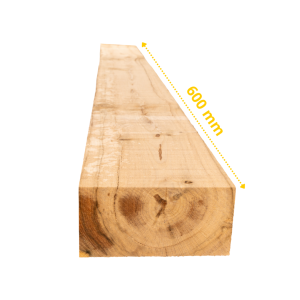 40 traverses en chêne 60 x 20 x 10 cm (Non traité) – Image 3