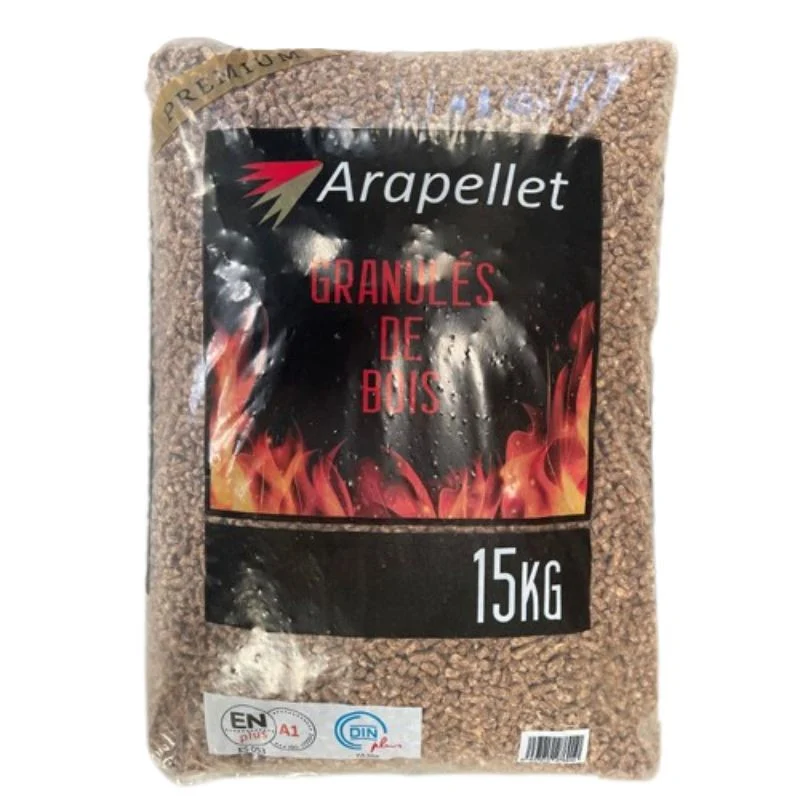 Pellets Arapellet (En+ A1, Din+) – Palette de 77 sacs de 15 Kg – Image 2