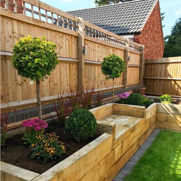 Pack de 36 Traverses de bois traitées UC4 | 2,4 m x 200 mm x 100 mm – Image 3