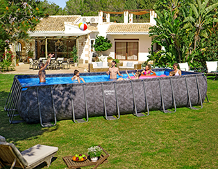 Bestway Power Steel — Piscine Hors Sol Ovale 4,88m x 2,74m x 1,22m — DÉSTOCKAGE