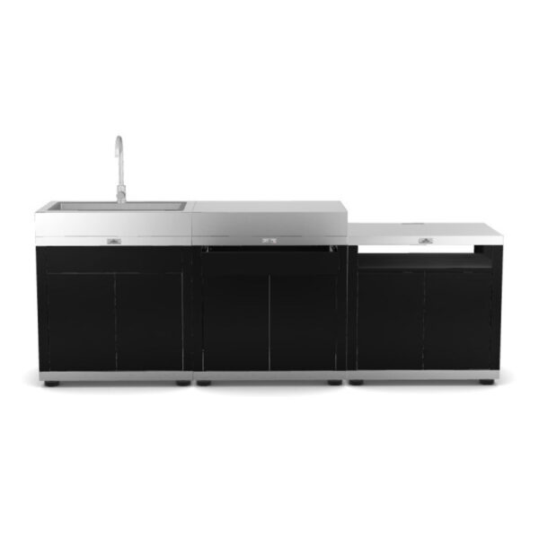 Cuisine extérieure ligne 3 modules DUO avec évier — Le Marquier