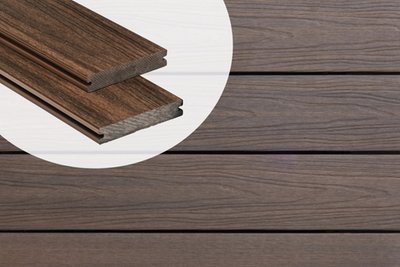 Planche de terrasse composite solide PuraShield Ipe 2,3 x 13,8 cm