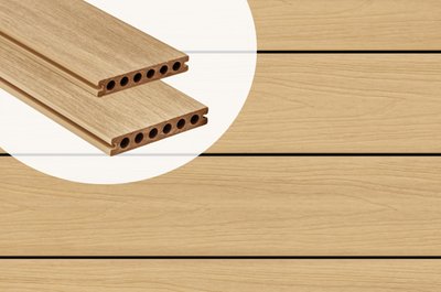 Lame de terrasse composite PuraShield Cedar 2,3 x 13,8 cm — alvéolaire