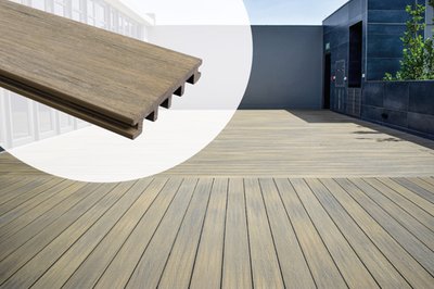 Lame de terrasse composite massif Timmdek The Rockies — Cedar 2,3 x 14 cm
