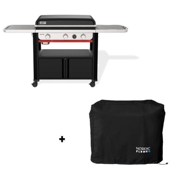Pack plancha gaz Slate 76cm + housse — Weber