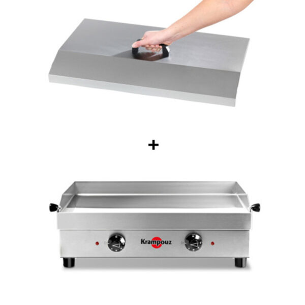 Pack plancha électrique Samba 54cm + couvercle — Krampouz