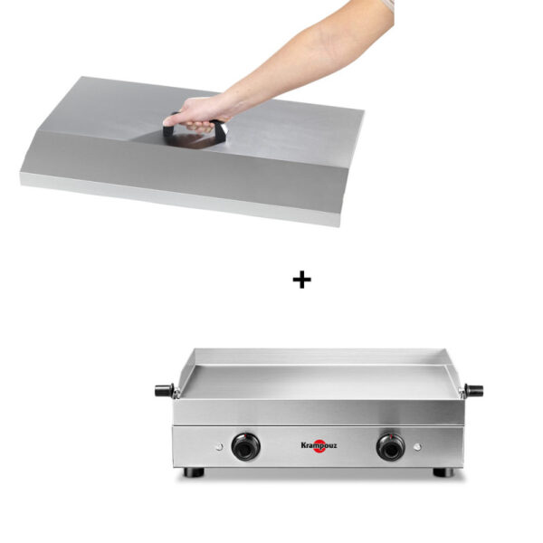 Pack plancha électrique Saveur 64cm + couvercle — Krampouz