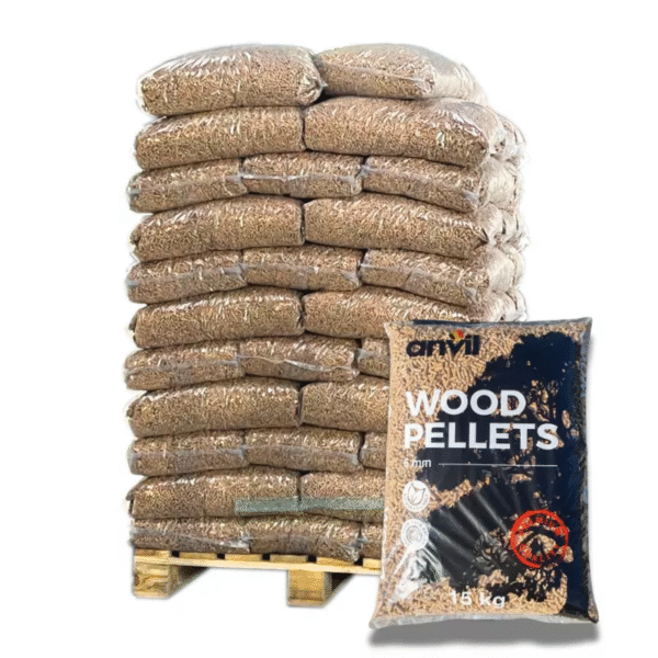 Pellet ANVIL EN Plus A1 — Palette 70 sacs 15 kg