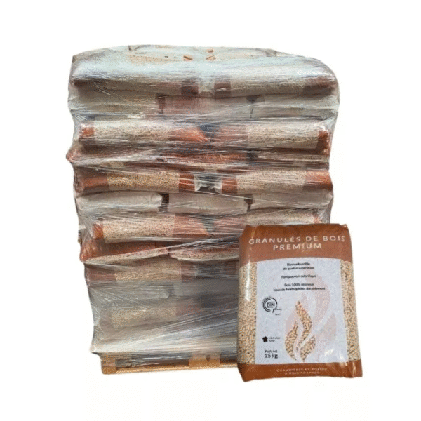 Pellet Rochefort 100% résineux — Palette 65 sacs 15 kg