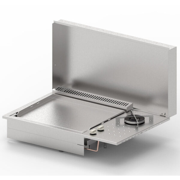 Plancha encastrable gaz Oasi 80 cuisine extérieure — Planet