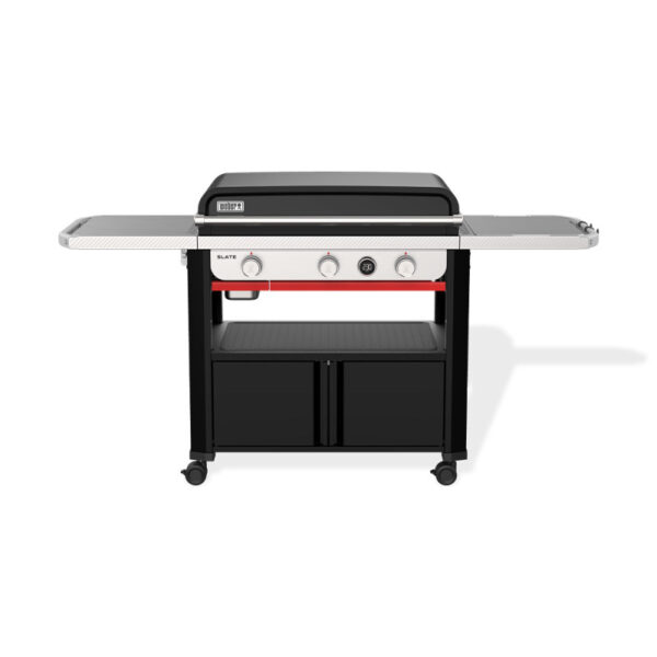 Plancha gaz Premium SLATE GPD 76cm sur chariot — Weber