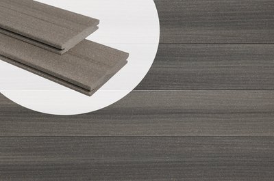 Planche de terrasse composite solide Megawood Signum gris 2,1 x 14,5 x 360 cm